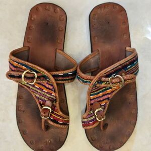 Colorful Striped Sandals